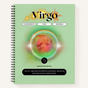 Cuaderno Rótulo Zodiaco moderno Elemento de la Tierra de la