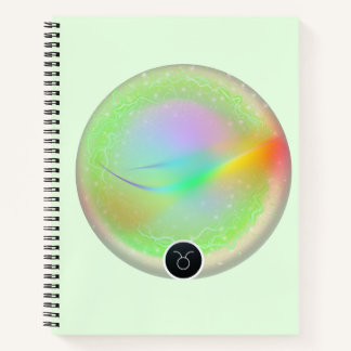 Cuaderno Rótulo Zodiaco moderno Taurus Cita Elemento Tierra