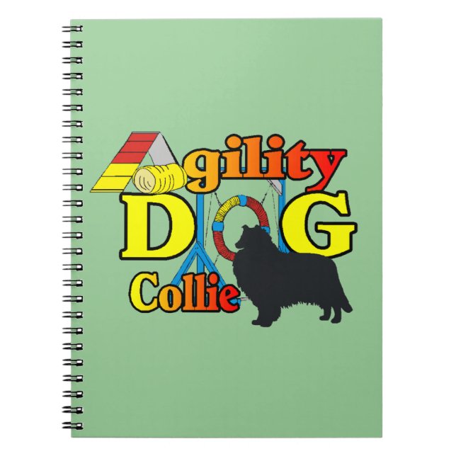 Cuaderno Rough Collie Agility (Frente)
