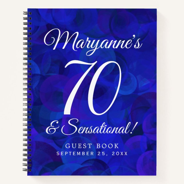 Cuaderno Royal Blue 70 y la fiesta sensacional de cumpleaño (Anverso)