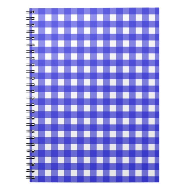 Cuaderno Royal blue gingham (Frente)