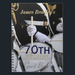 Cuaderno Royal British Band 70th Birthday Guest Book<br><div class="desc">La Banda Real de la Legión Británica - Libro de cumpleaños de Personalizable. Puede cambiar fácilmente el color del texto,  el tipo de letra,  el tamaño y la posición haciendo clic en el botón personalizar.</div>