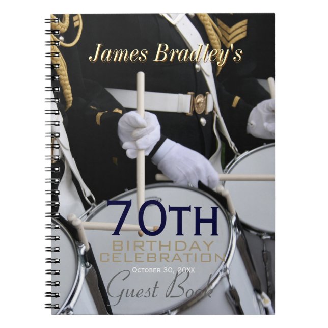 Cuaderno Royal British Band 70th Birthday Guest Book (Frente)