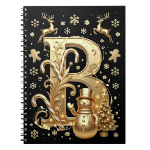 Cuaderno Royal Gold B Luxury Snowman Spiral Notebook