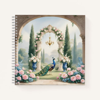 Cuaderno Royal Peacock Garden"Personalized SSpiral Notebook