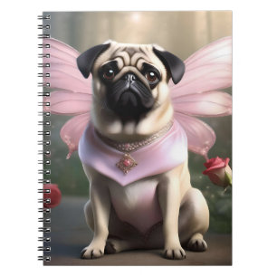 Cuaderno Royal Pug: El hada princesa de los reinos encantad
