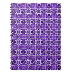 Cuaderno Royal Purple Weathervane Quilt Block Geométric