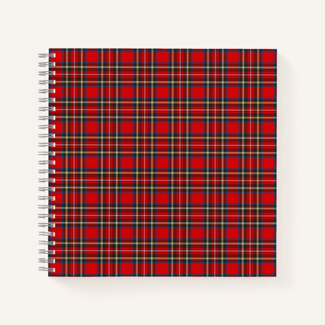 Cuaderno Royal Stewart Tartan Plaid Scottish Pattern (Anverso)