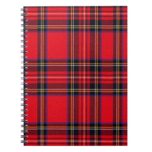 Cuaderno Royal Stewart tartan red black plaid
