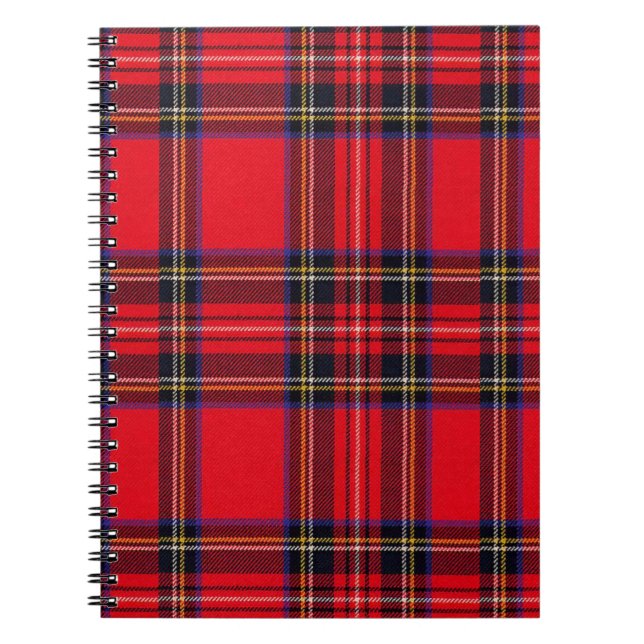 Cuaderno Royal Stewart tartan red black plaid (Frente)
