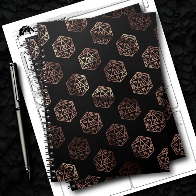 Cuaderno RPG Dice | Campaña de juego de fichas de fantasía  (Subido por el creador)