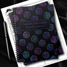 Cuaderno RPG Dice | Carácter de jugador de rol de la tabla