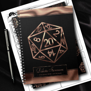 Cuaderno RPG Dice Carácter de jugador de tabla de fantasí