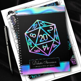 Cuaderno RPG Dice | Carácter de jugador de tabletop de fant