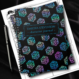 Cuaderno RPG Dice | Carácter del jugador de rol de la tabla
