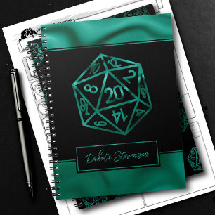 Cuaderno RPG Dice Personaje de jugador PnP de mesa esmera