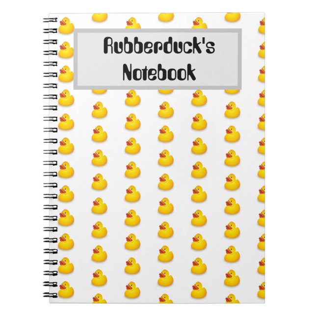 Cuaderno Rubberduck personalizado (Frente)
