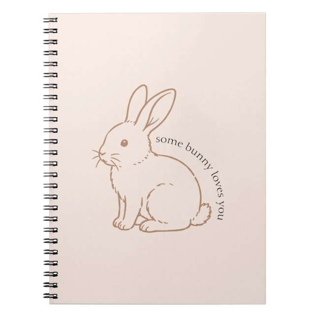 Cuaderno Rubor Algún Conejo Te Ama Boceto (Frente)