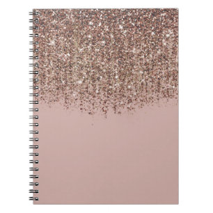 Cuaderno Rubor Beige Rosa Bronce Dorado Rosa Brillante Glam