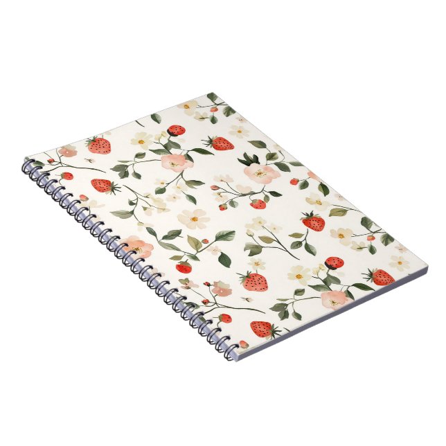 Cuaderno Rubor de crema Fresas (Lado Derecho)