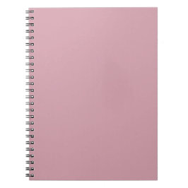 Cuaderno Rubor de cuarzo sólido y rosa simple