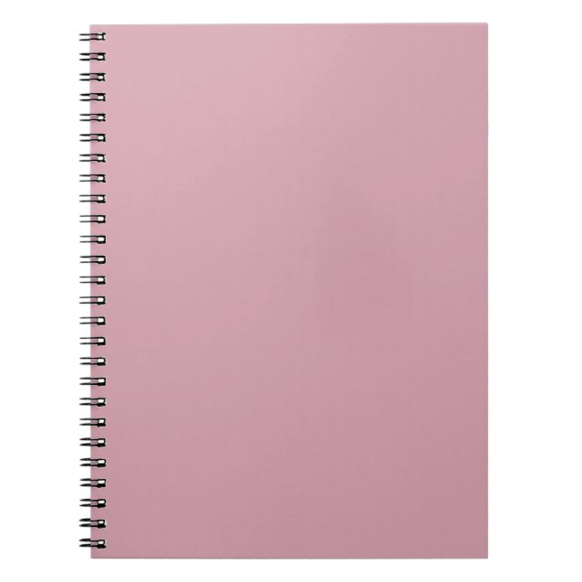 Cuaderno Rubor de cuarzo sólido y rosa simple (Frente)