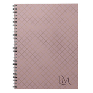 Cuaderno Rubor de Estilista de Pelo & Monograma Femenino Go