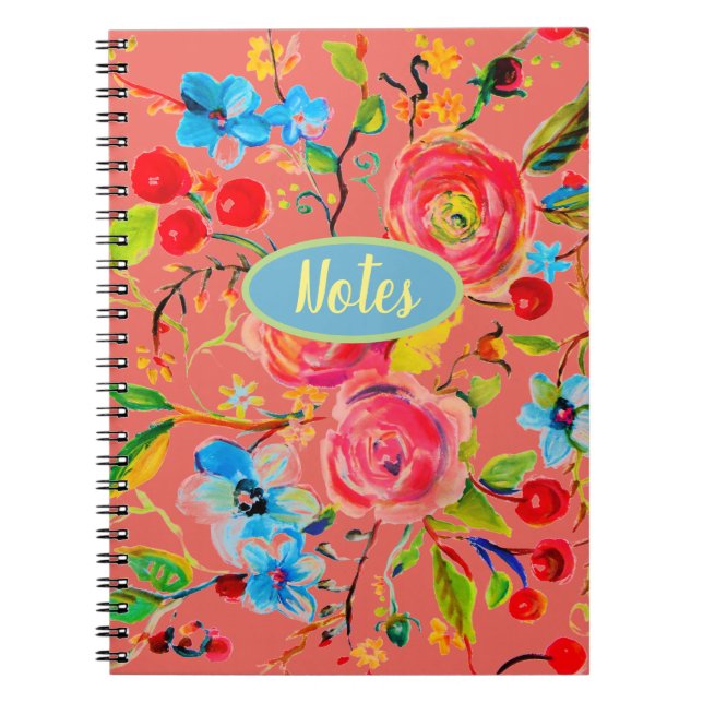 Cuaderno Rubor de Rosa y Flor de Cerezo (Frente)