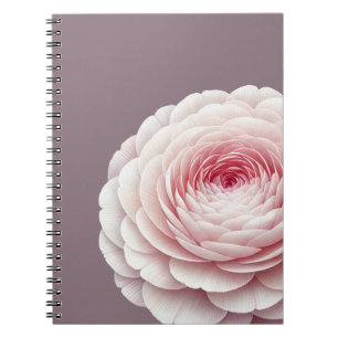Cuaderno Rubor Floral Botánico Ahumado Romántico