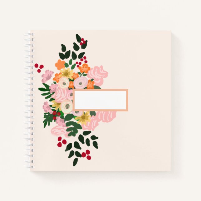 Cuaderno Rubor Floral Note Book (Anverso)