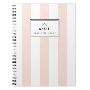 Cuaderno Rubor Moda franjas verticales personalizadas