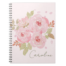 Rubor Personalizado Aquarela Floral Nombre