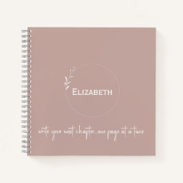 Cuaderno Rubor Personalizado "Escribe Tu Próximo Capítulo"