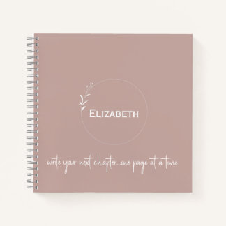 Cuaderno Rubor Personalizado "Escribe Tu Próximo Capítulo"