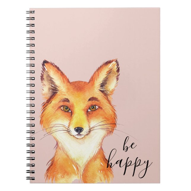 Cuaderno Rubor Pink Be Happy Fox (Frente)
