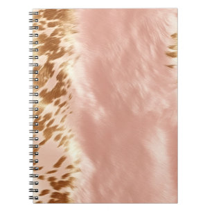 Cuaderno Rubor Pink Cow Animal Print
