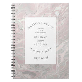 Cuaderno Rubor Pink Marble Christian Hymman Art