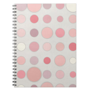 Cuaderno Rubor Pink Polka Dot Pattern Art