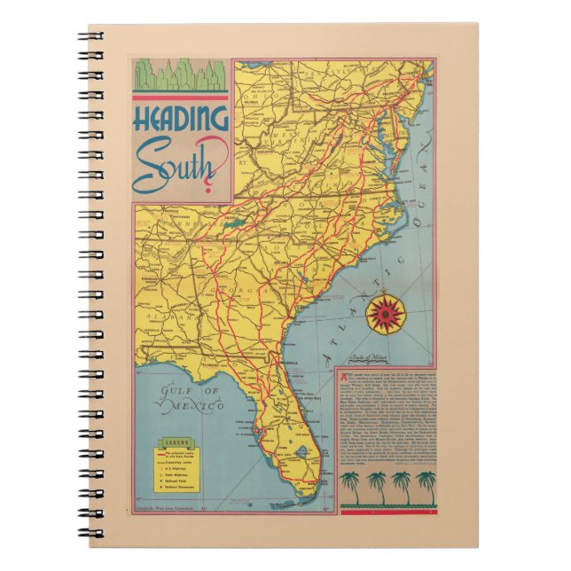 Cuaderno Rúbrica Sur - Costa Este Estados Unidos (Frente)