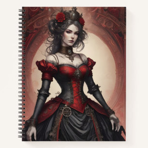 Cuaderno Ruby & Black Steampunk