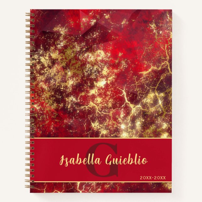 Cuaderno Ruby y oro (Anverso)