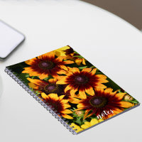 Rudbeckias Floral amarillo y bronce