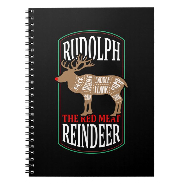 Cuaderno Rudolph El Reno de Carne Roja (Frente)