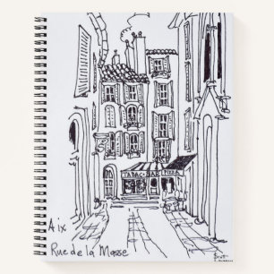 Cuaderno Rue de la Masse   Aix en Provence, Francia