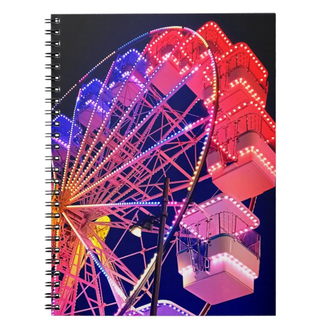 Cuaderno Rueda de la fortuna azul y roja (Frente)