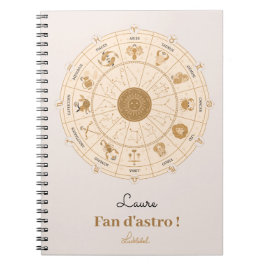 Cuaderno Rueda zodiaca occidental -