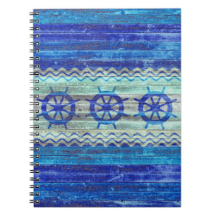 Cuaderno Ruedas de barcos de la marina azul rusa