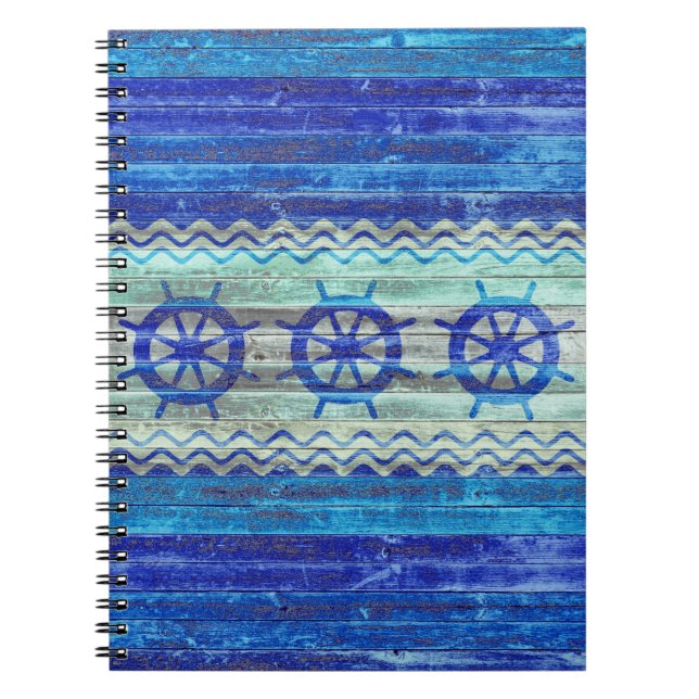 Cuaderno Ruedas de barcos de la marina azul rusa (Frente)