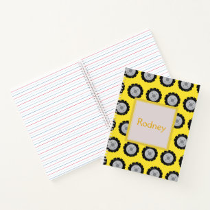Cuaderno Ruedas de construcción Tema del niño