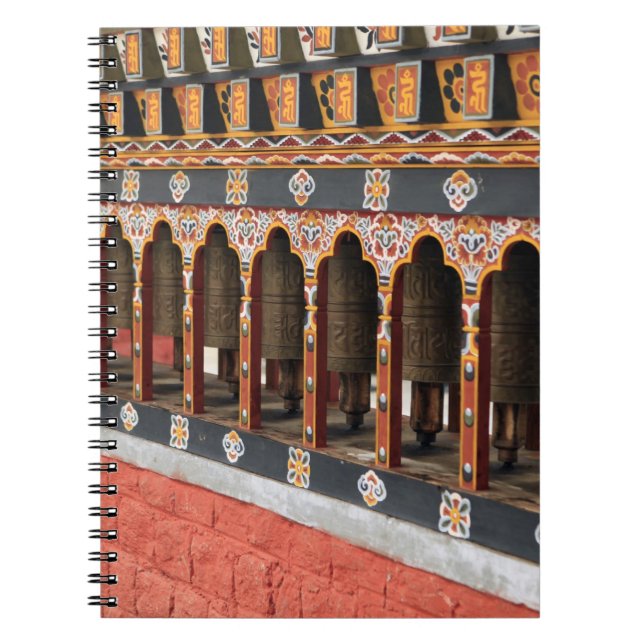 Cuaderno Ruedas de oración de la plaza central en Thimphu (Frente)